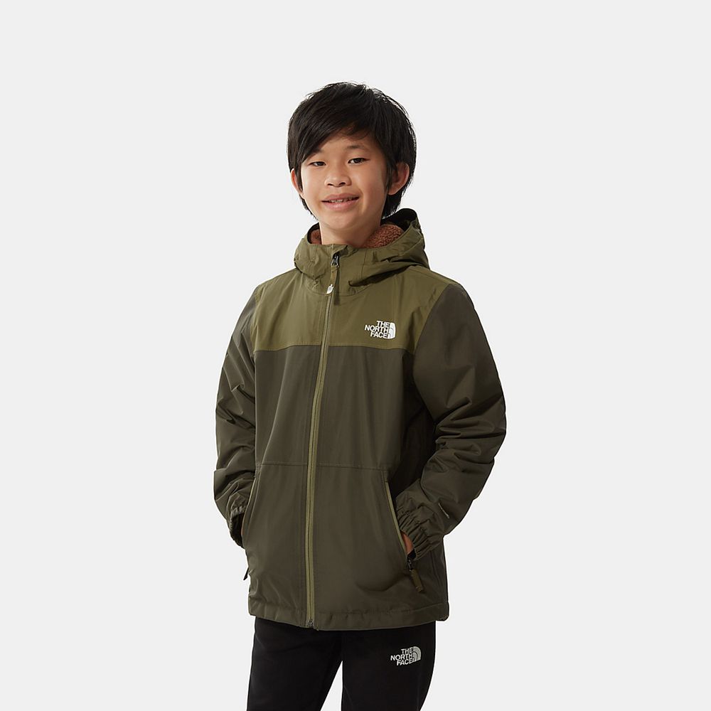 The North Face Waterproof Jackets Boys Australia - The North Face Warm Storm Olive Green Hiking (CTA